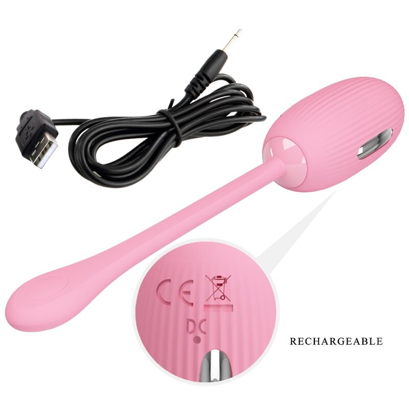 PRETTY LOVE - DOREEN PINK RECHARGEABLE VIBRATING EGG - Image 16