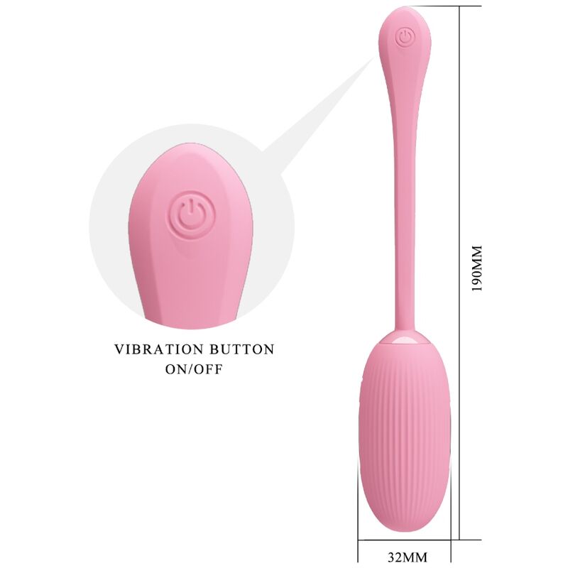 PRETTY LOVE - DOREEN PINK RECHARGEABLE VIBRATING EGG - Image 15