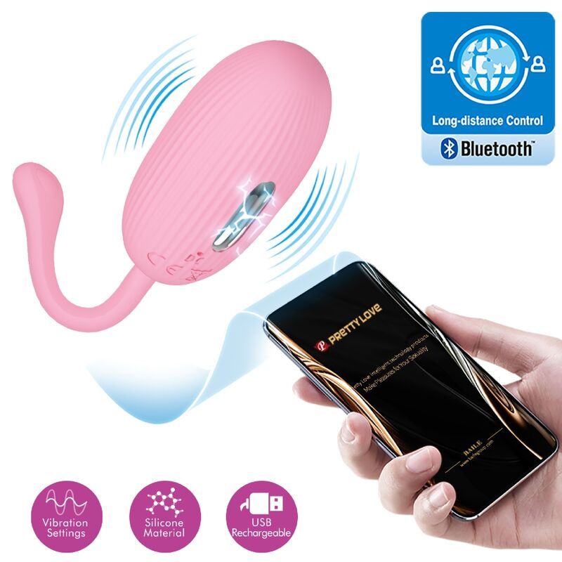 PRETTY LOVE - DOREEN PINK RECHARGEABLE VIBRATING EGG - Image 17