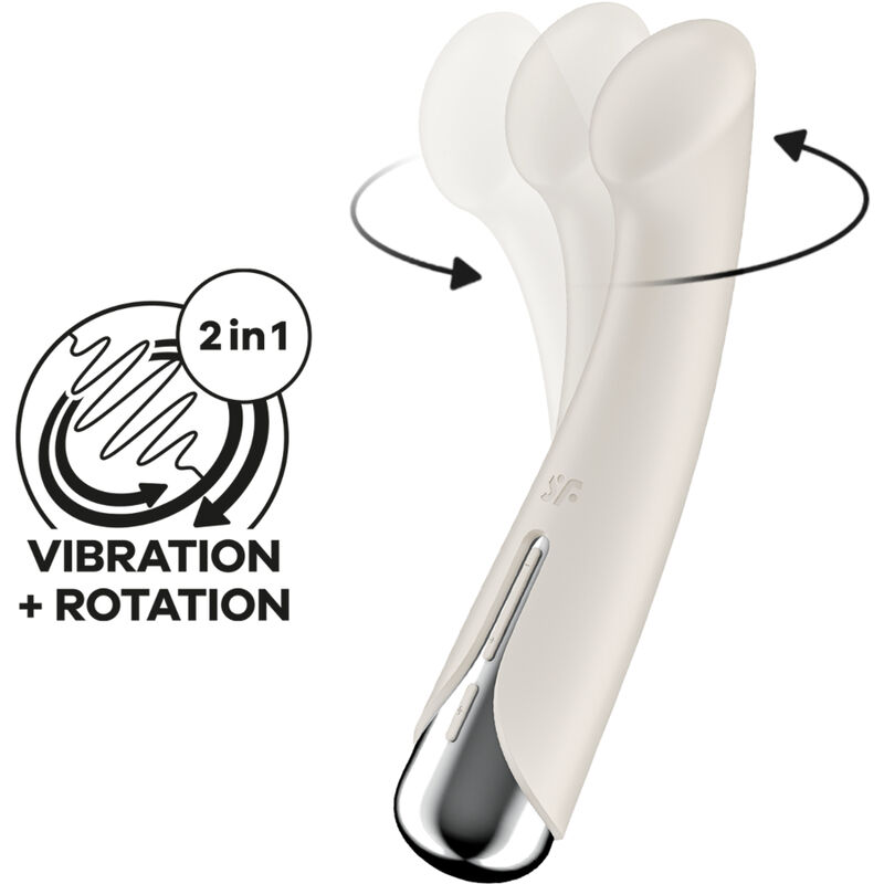SATISFYER - SPINNING G-SPORT 1 ROTATOR VIBRATOR BEIGE - Image 9