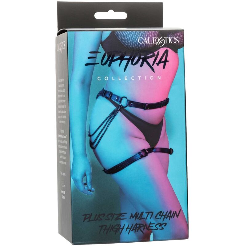 CALEXOTICS - EUPHORIA PLUS SIZE MULTI CHAIN THIGH HARNESS - Image 9