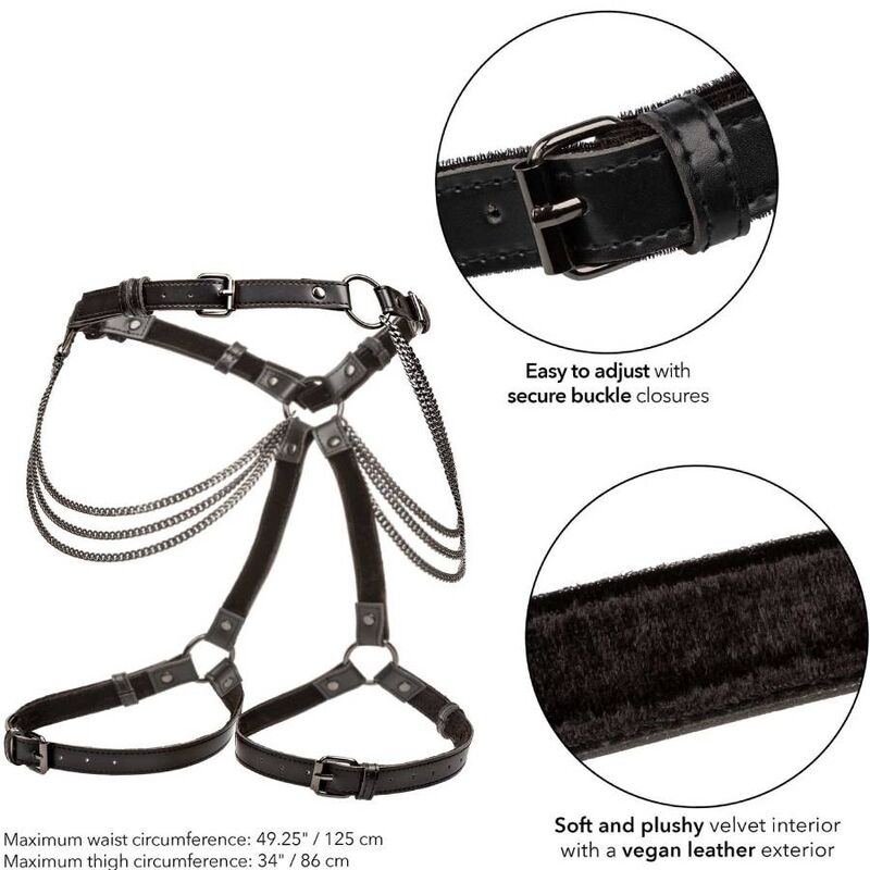 CALEXOTICS - EUPHORIA PLUS SIZE MULTI CHAIN THIGH HARNESS - Image 11
