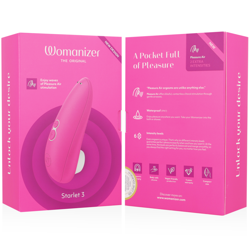 WOMANIZER - STARLET 3 CLITORAL STIMULATOR PINK - Image 13