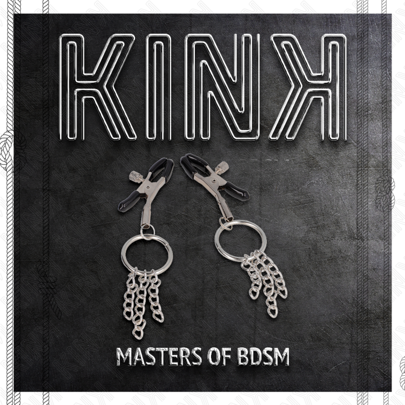 KINK - O RING NIPPLE CLAMP AND LITTLE CHAIN SILVER 6 CM - Image 5