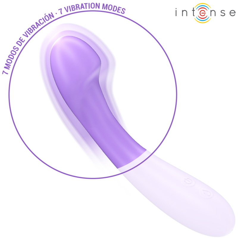 INTENSE - BECKY VIBRATOR 19 CM HEATABLE 7 VIBRATIONS PURPLE - Image 9