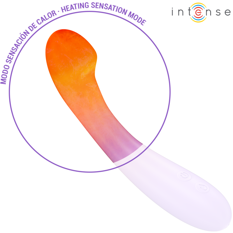 INTENSE - BECKY VIBRATOR 19 CM HEATABLE 7 VIBRATIONS PURPLE - Image 8
