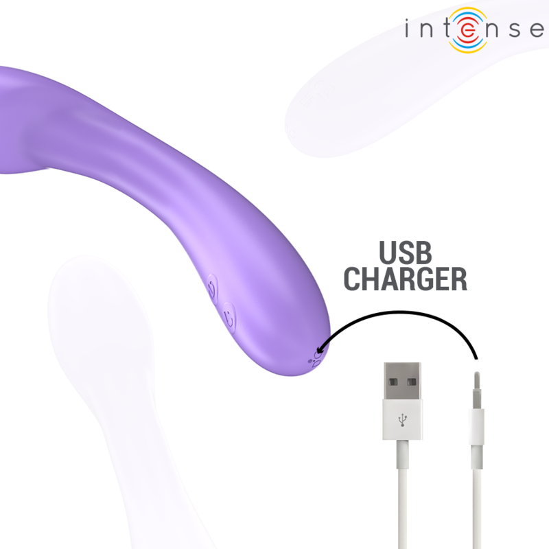 INTENSE - BECKY VIBRATOR 19 CM HEATABLE 7 VIBRATIONS PURPLE - Image 11