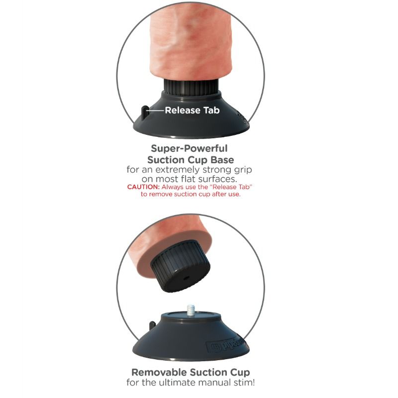 KING COCK - 25.5 CM VIBRATING COCK FLESH - Image 9