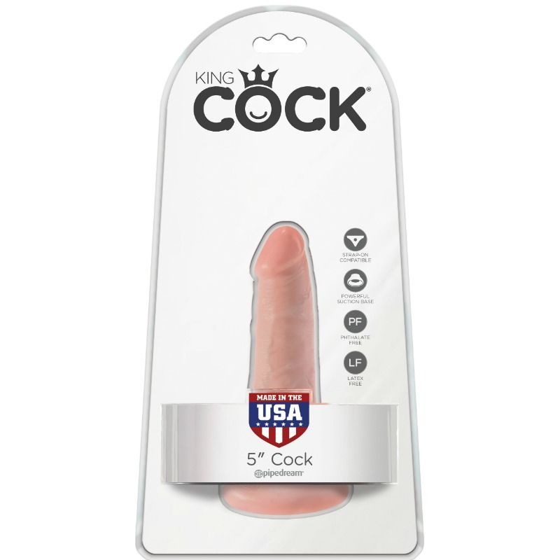 KING COCK - DILDO WITH BALLS 14 CM FLESH - Image 4