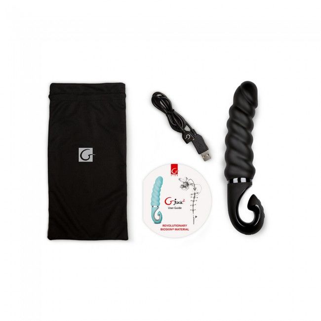 G-VIBE - G-JACK 2 - BLACK VIBRATING DILDO - Image 7