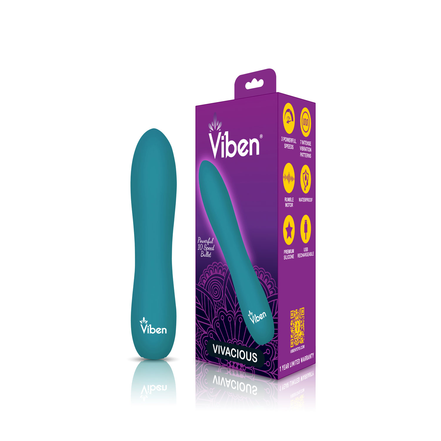 Vivacious Flexible Power Bullet - Ocean - Image 4