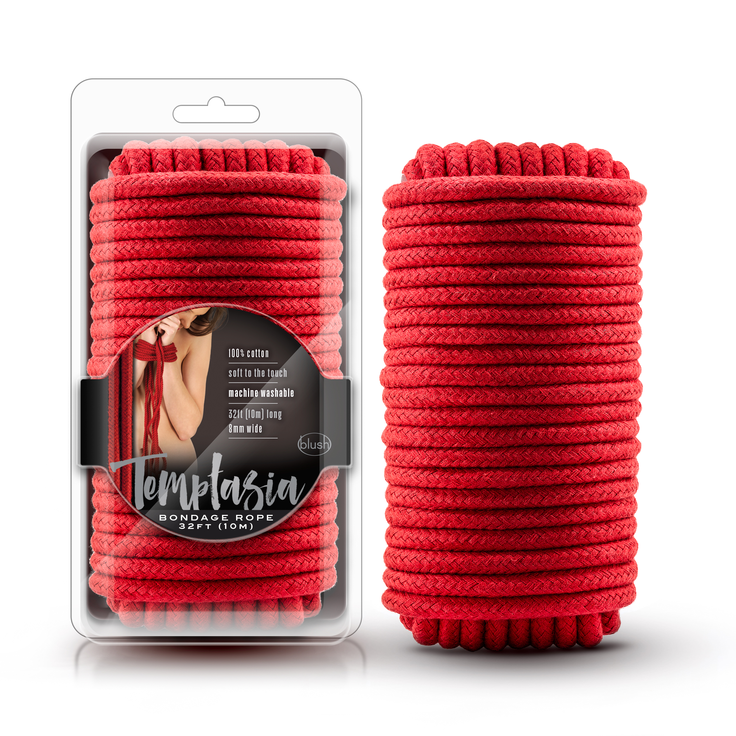 Temptasia - Bondage Rope - 32 Feet - Red - Image 3