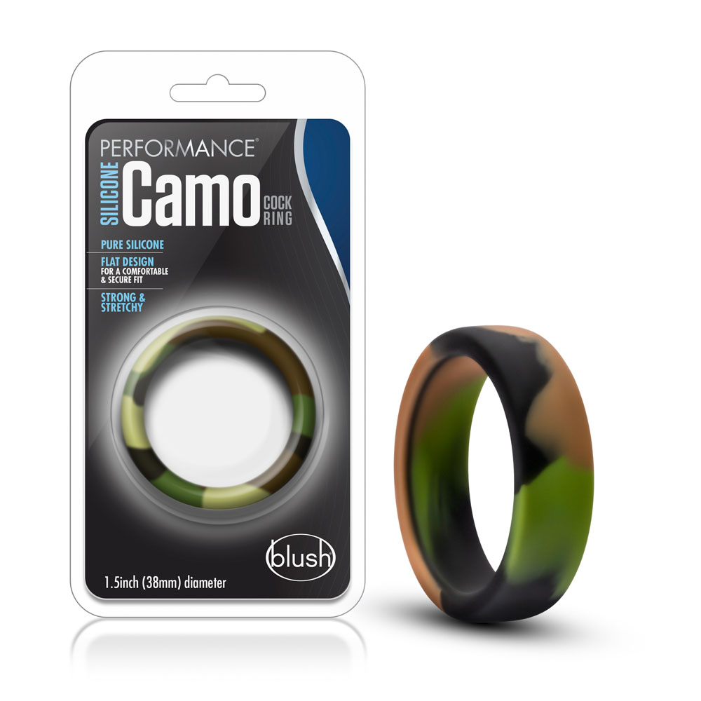 Performance - Silicone Camo Cock Ring - Green Camoflauge - Image 2