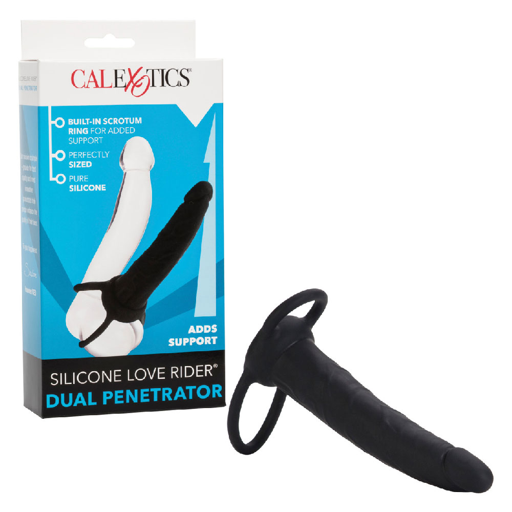 Silicone Love Rider Dual Penetrator - Black - Image 3