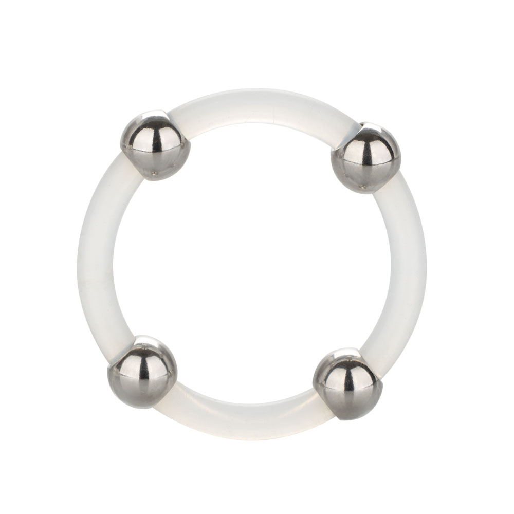 Steel Beaded Silicone Ring - Large - Image 3