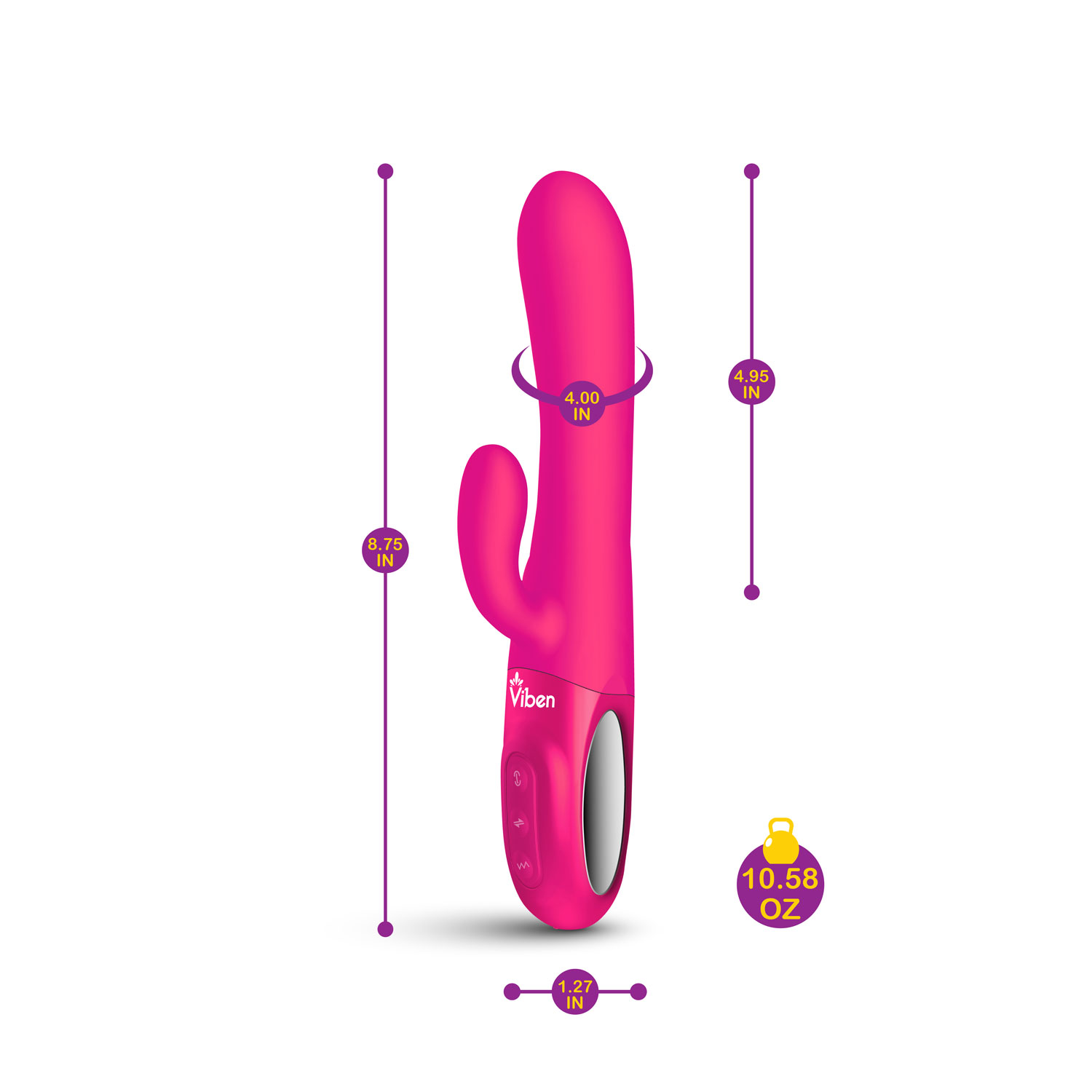 Hypnotic Clit Teaser and Thrusting Rabbit - Hot Pink - Image 2