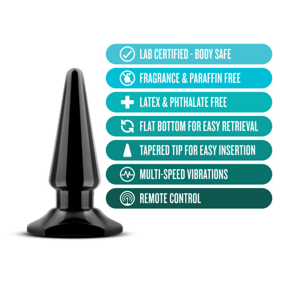 Anal Adventures - Basic Vibrating Anal Pleaser - Black - Image 2
