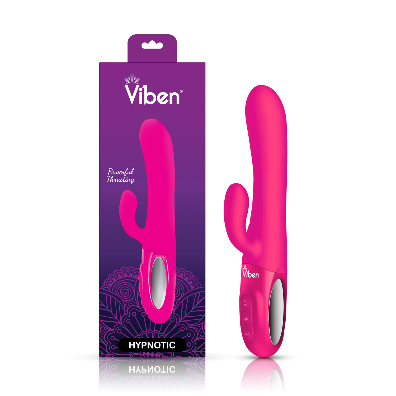 Hypnotic Clit Teaser and Thrusting Rabbit - Hot Pink - Image 6