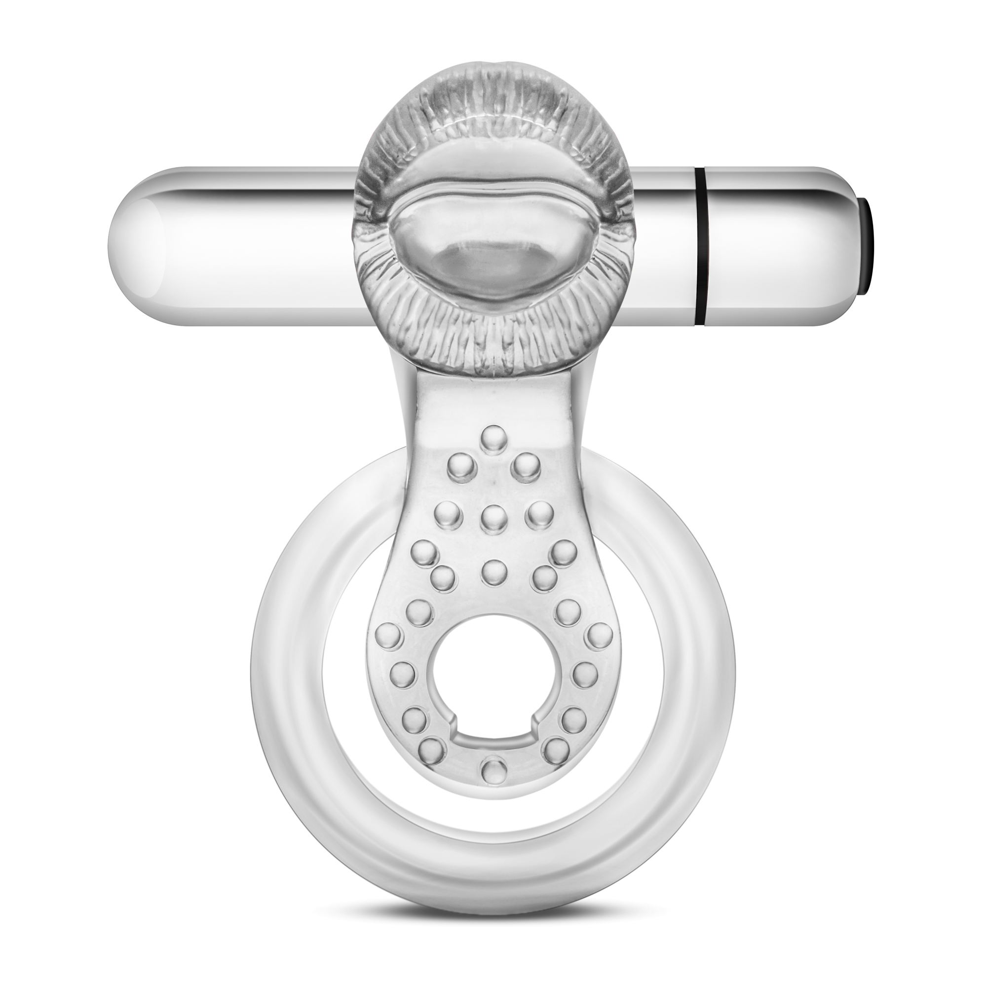 Stay Hard - 10 Function Vibrating Tongue Ring - Clear