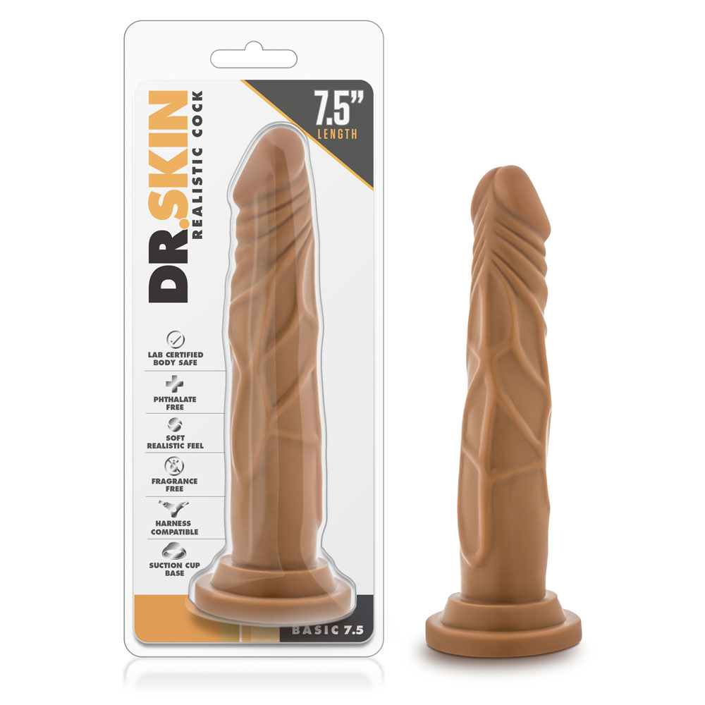 Dr. Skin - Realistic Cock - Basic 7.5 - Mocha - Image 2
