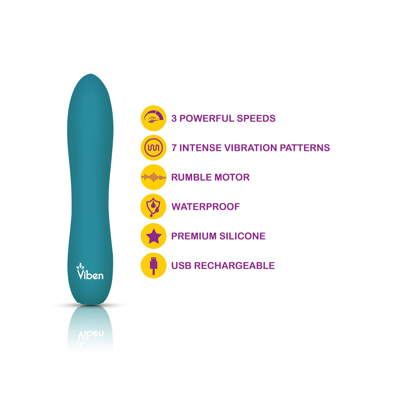 Vivacious Flexible Power Bullet - Ocean - Image 3