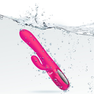 Hypnotic Clit Teaser and Thrusting Rabbit - Hot Pink