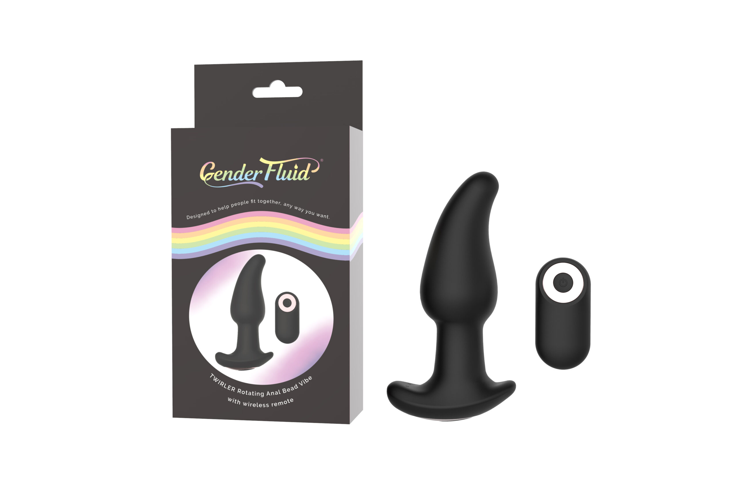 Gender Fluid Twirler Anal Vibe - Black - Image 5