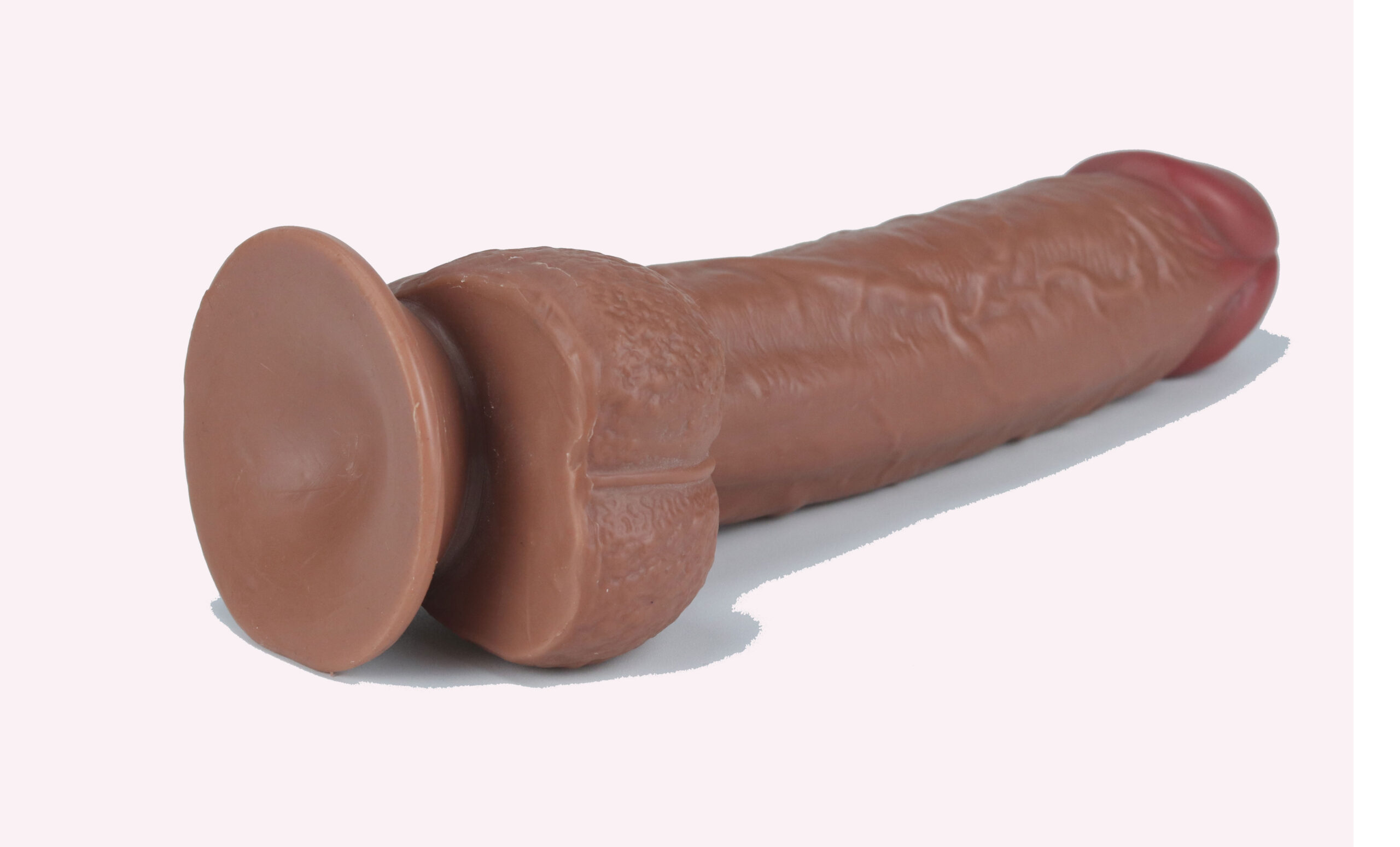 Get Lucky 9 Inch Real Skin Dong - Light Brown - Image 4
