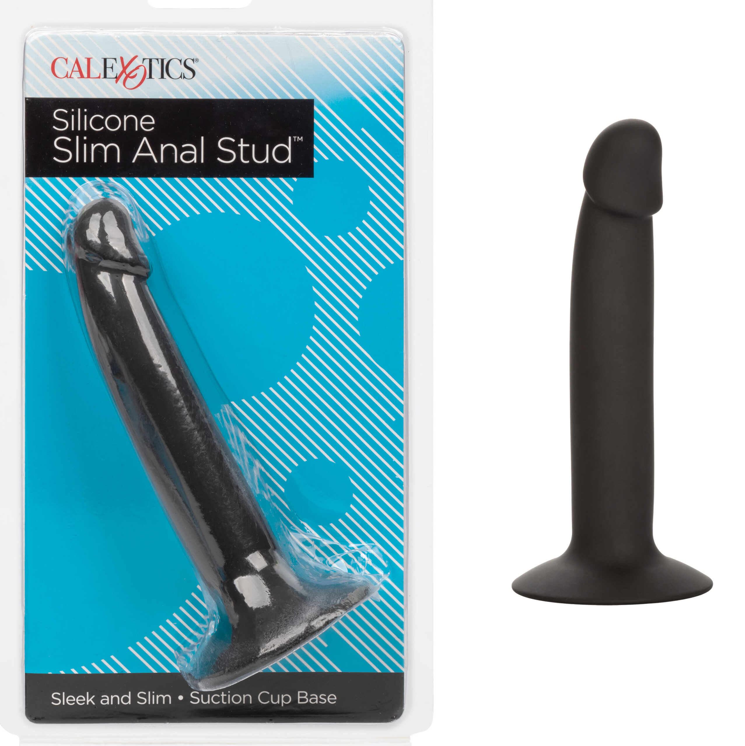 Silicone Slim Anal Stud - Black - Image 8