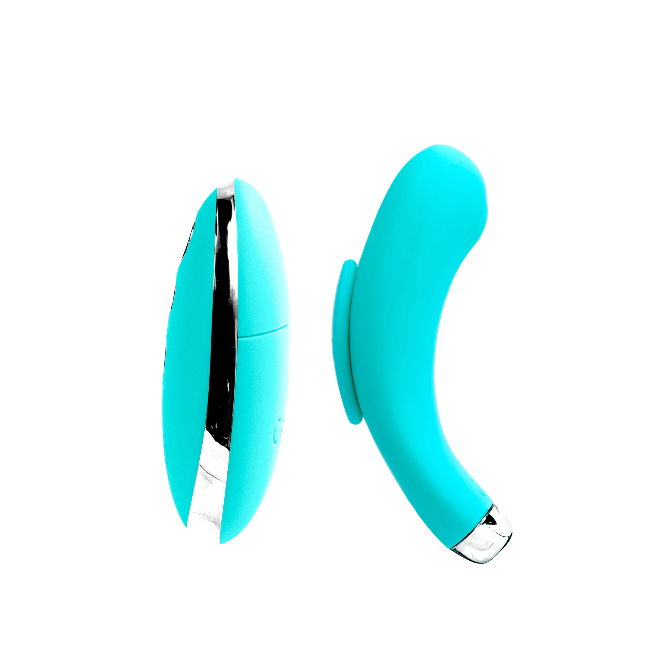 Niki Rechargeable Flexible Magnetic Panty Vibe - Turquoise - Image 2