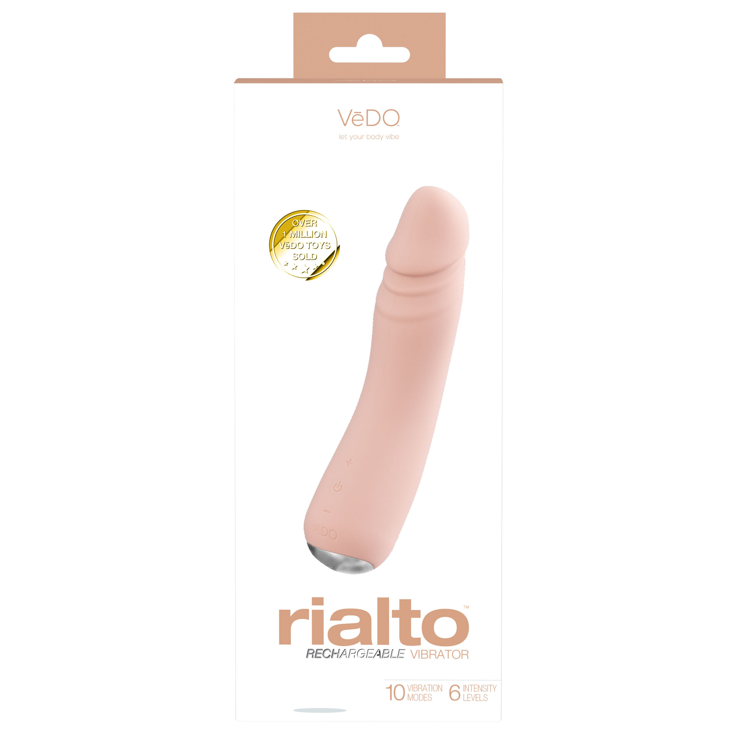 Rialto Rechargeable Vibrator - Vanilla - Image 5