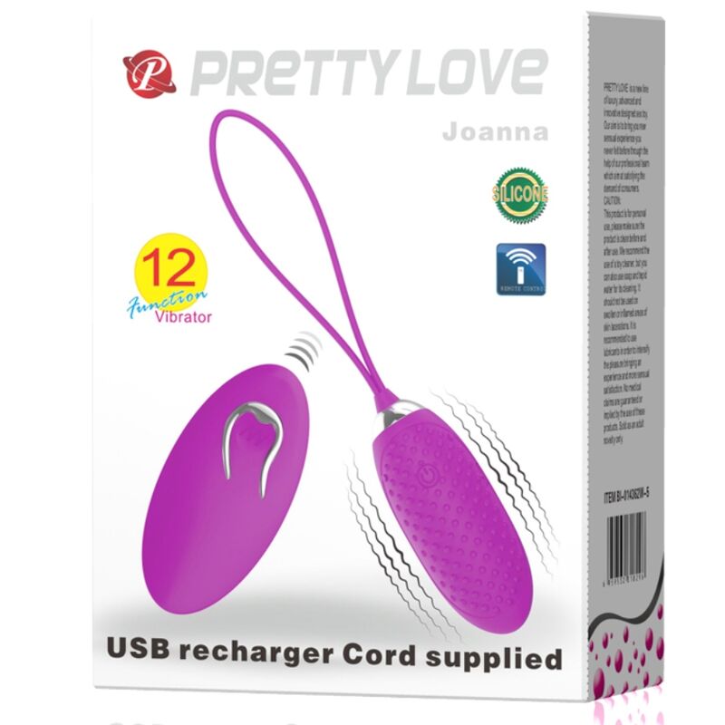 PRETTY LOVE - JOANNA VIBRATING EGG REMOTE CONTROL 12 MODES - Image 8