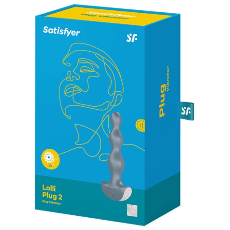 SATISFYER - LOLLI PLUG 2 PLUG VIBRATOR GREY - Image 3