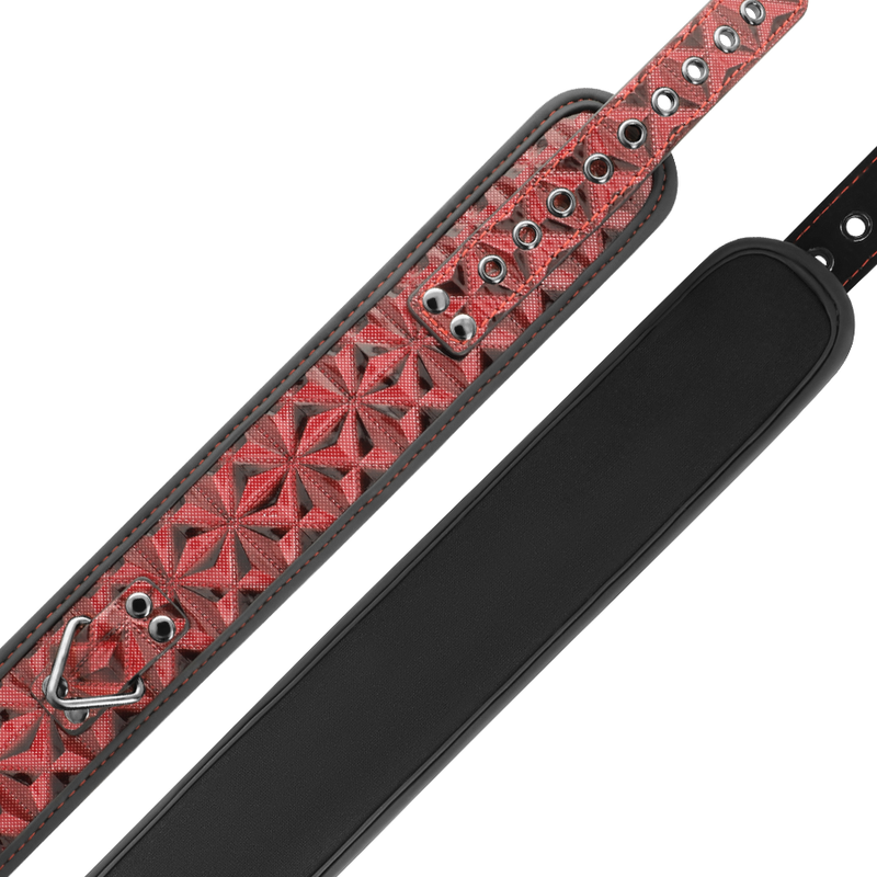 BEGME - RED EDITION PREMIUM VEGAN LEATHER COLLAR WITH NEOPRENE LINING - Image 4