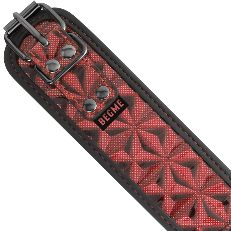BEGME - RED EDITION PREMIUM VEGAN LEATHER COLLAR WITH NEOPRENE LINING - Image 6