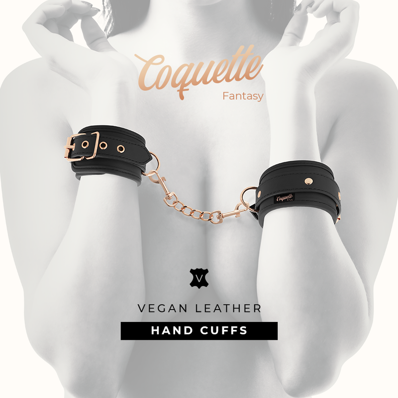 COQUETTE CHIC DESIRE - FANTASY VEGAN LEATHER HANDCUFFS - Image 2