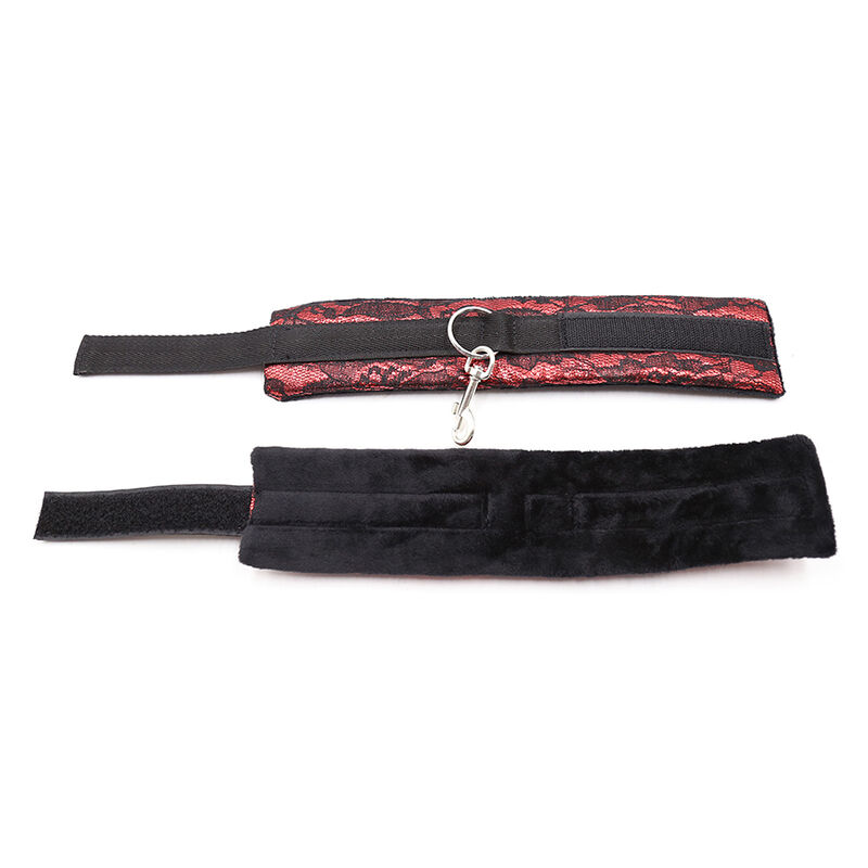 OHMAMA FETISH - VELVET HANDCUFFS WITH NYLON TAPE - Image 9