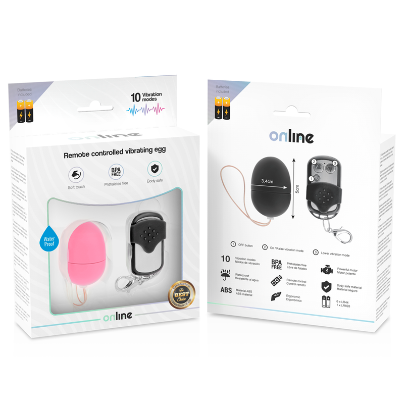 ONLINE - REMOTE CONTROL VIBRATING EGG S PINK - Image 5