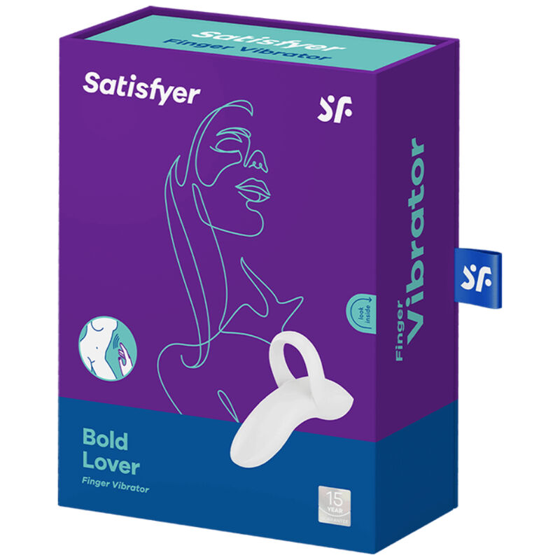 SATISFYER - BOLD LOVER FINGER VIBRATOR WHITE - Image 4