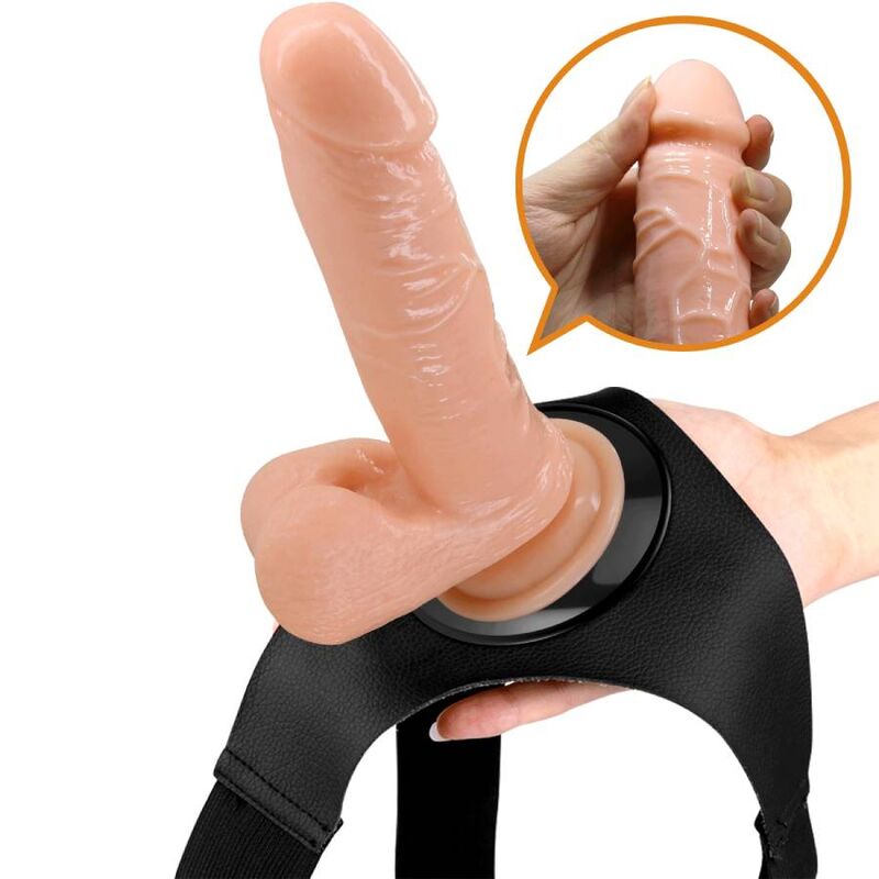 PRETTY LOVE - HARNESS BRIEFS UNIVERSAL HARNESS WITH DILDO TOM 20 CM NATURAL - Image 8