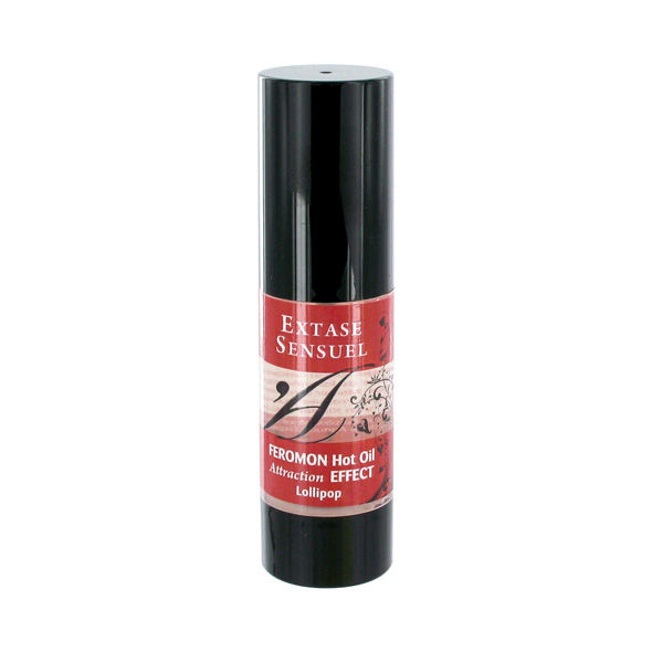 EXTASE SENSUAL - HEATING EFFECT MASSAGE OIL WITH LOLLIPOP PHEROMONES 30 ML - Image 2