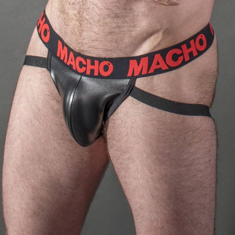 MACHO - MX25RC JOCK RED LEATHER XL - Image 2