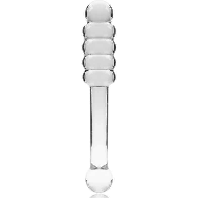 NEBULA SERIES BY IBIZA - MODEL 20 DILDO BOROSILICATE GLASS CLEAR 20.5 CM -O- 3 CM - Image 5