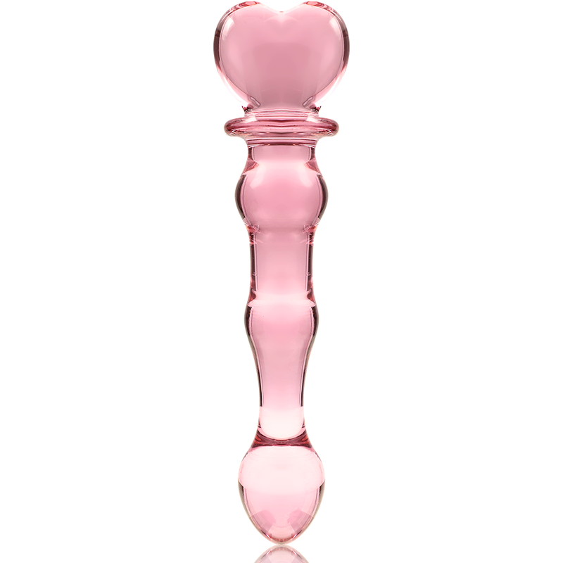 NEBULA SERIES BY IBIZA - MODEL 21 DILDO BOROSILICATE GLASS PINK 20.5 CM -O- 3.5 CM - Image 5