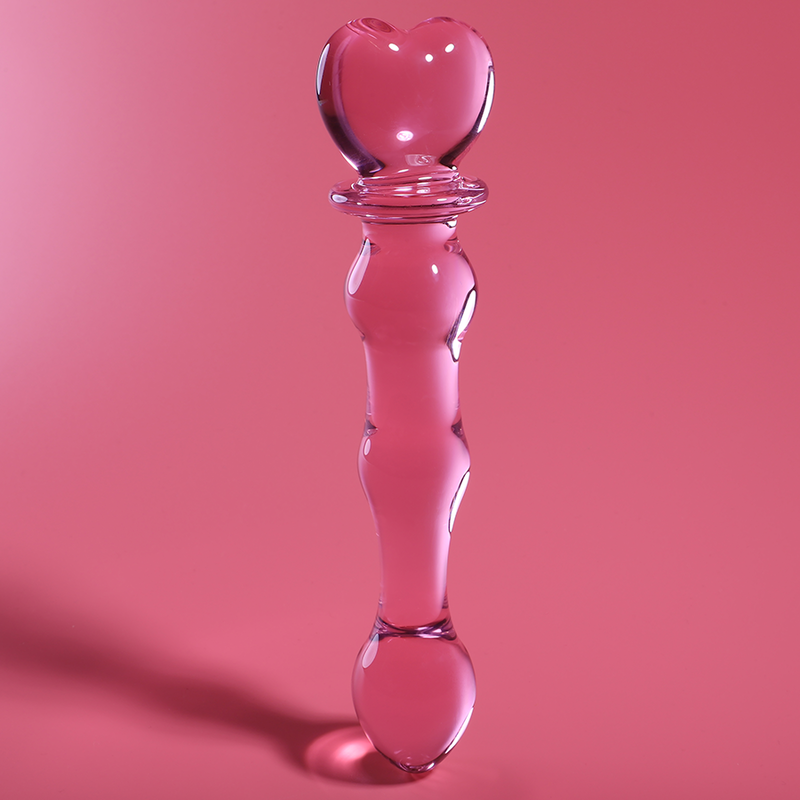 NEBULA SERIES BY IBIZA - MODEL 21 DILDO BOROSILICATE GLASS PINK 20.5 CM -O- 3.5 CM - Image 2