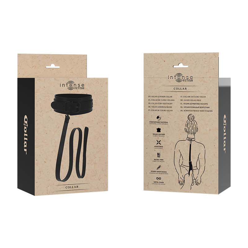INTENSE - FETISH VEGAN LEATHER COLLAR - Image 7