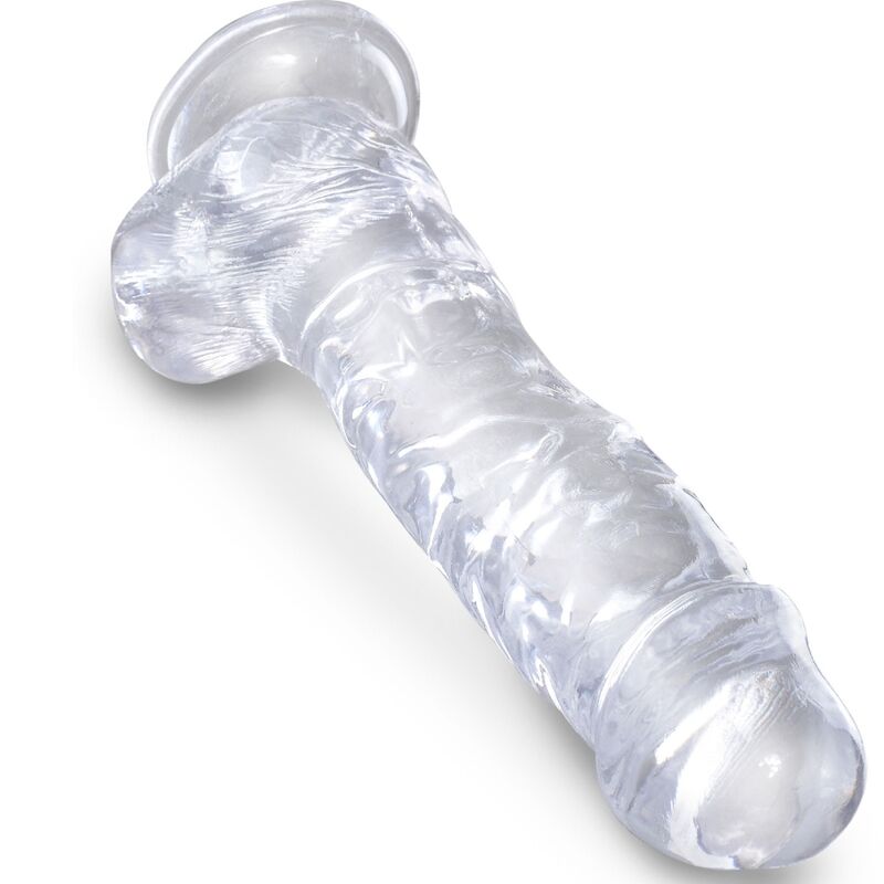 KING COCK - CLEAR REALISTIC PENIS WITH BALLS 16.5 CM TRANSPARENT - Image 3