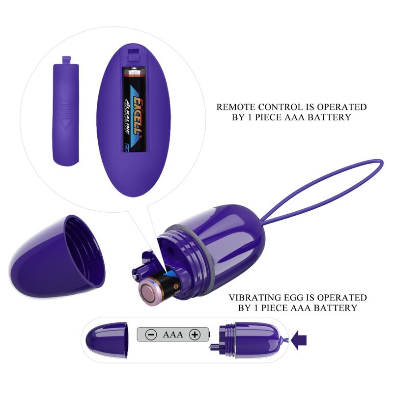 PRETTY LOVE - SELKIE YOUTH MINI VIBRATING EGG VIOLET REMOTE CONTROL - Image 6