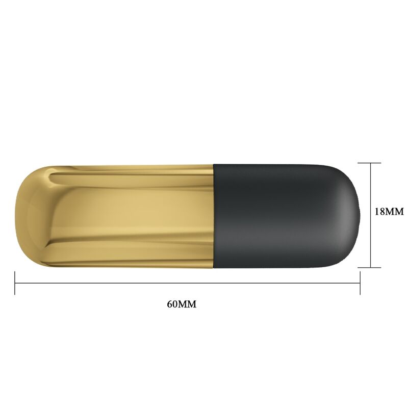 PRETTY LOVE - GOLDEN RECHARGEABLE BULLET VIBRATOR - Image 4