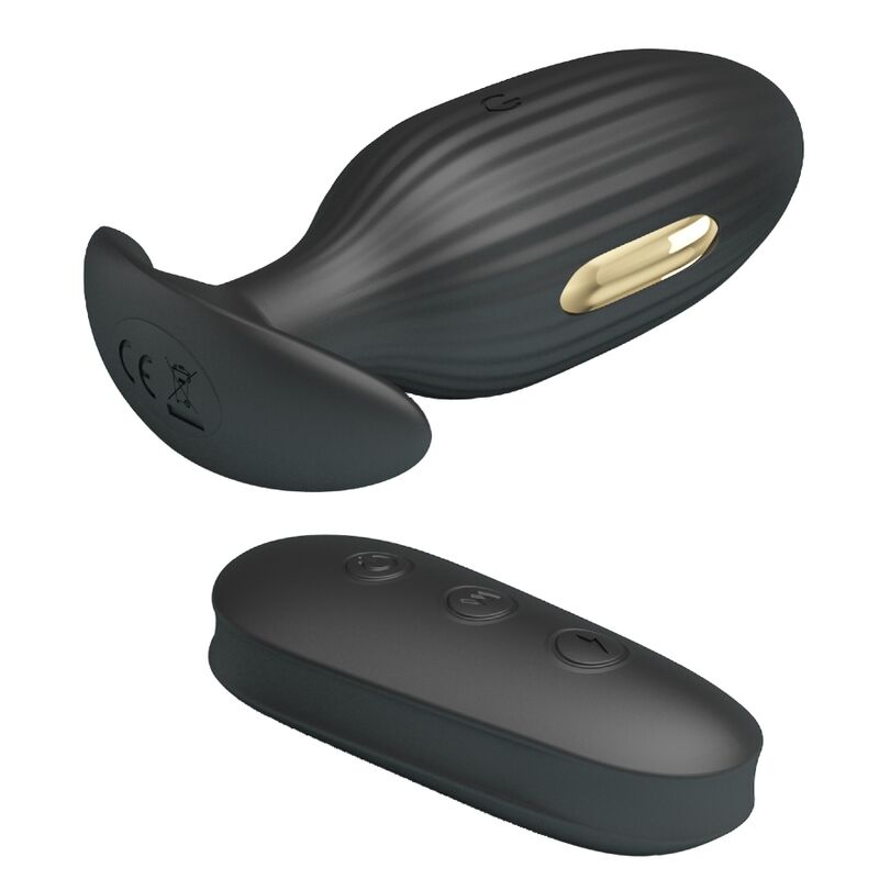 PRETTY LOVE - KELLY PLUG ANAL RECHARGEABLE VIBRATOR BLACK - Image 3